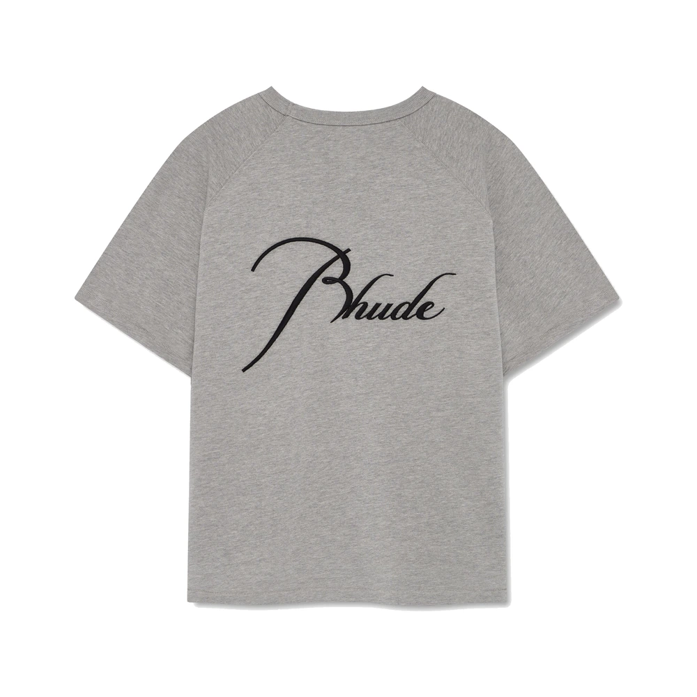 Rhude Classique Raglan Tee Heather Grey (RHSS26TT01829-HGB)