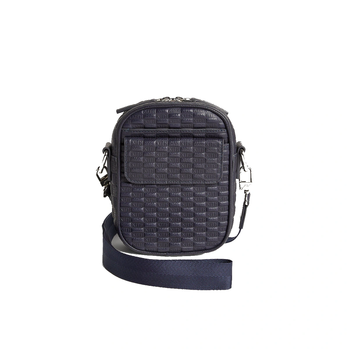 Kith Monogram Tumbled Leather Passenger K15 Bag Ink