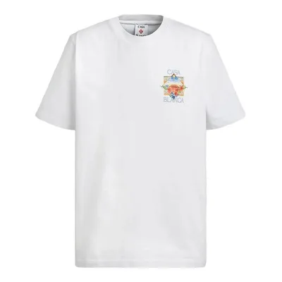 Casablanca Flower Court Graphic T-Shirt