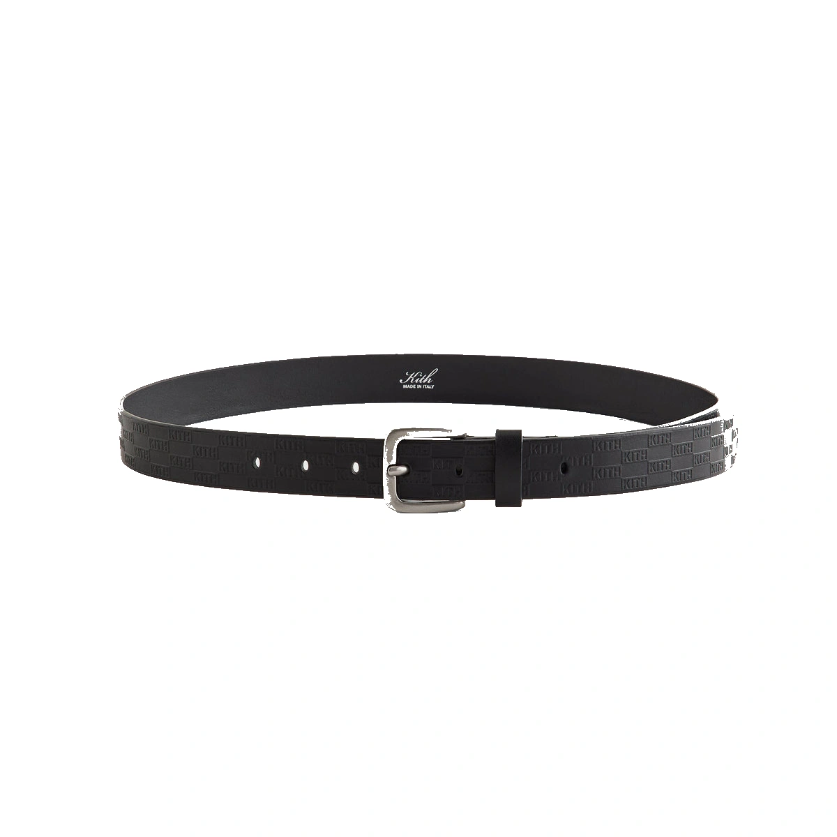 Kith Monogram Vachetta Leather Belt Black