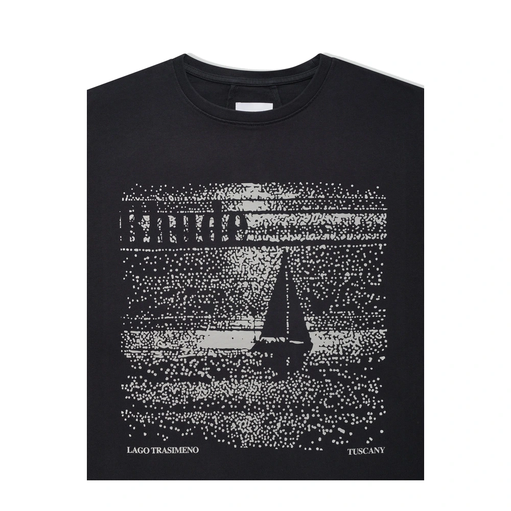 Rhude Lago Trasimeno Tee Vintage Black / White