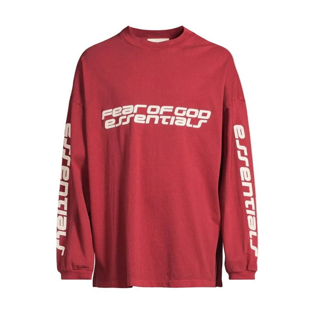 Fear of God Essentials 90s T-shirt à manches longues Crimson