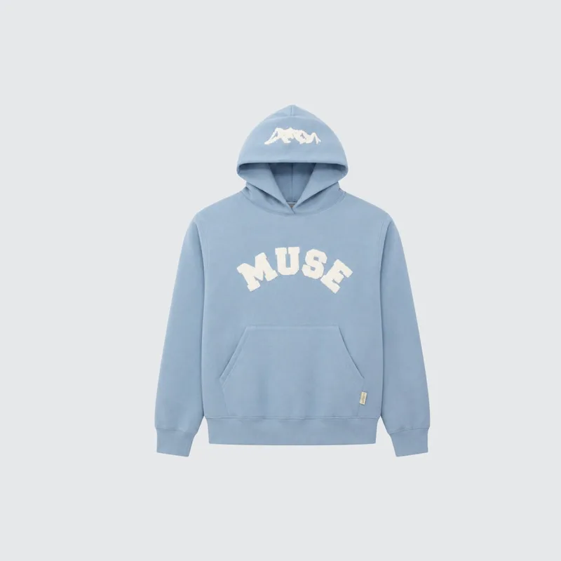 CBM Heavyweight Chenille Hoodie Celeste Blue