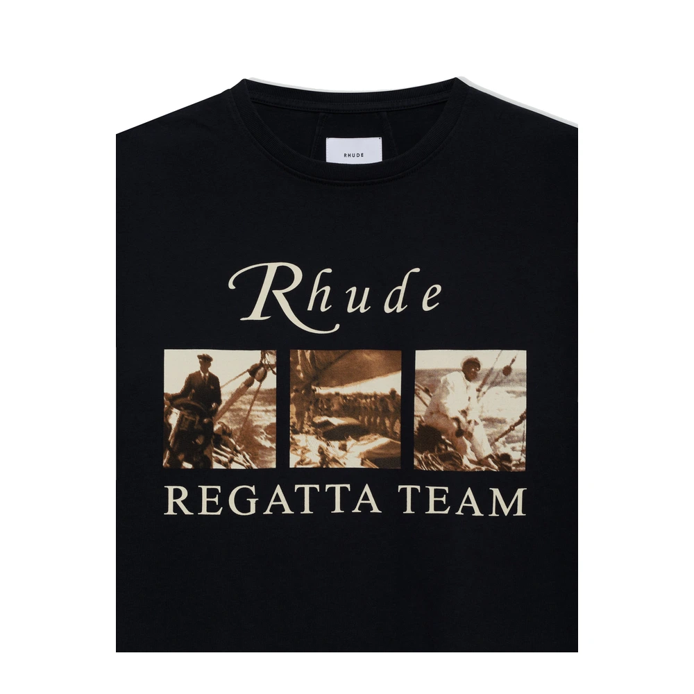 Rhude Usvi Regatta Tour LS Tee Vintage Black / Red / White