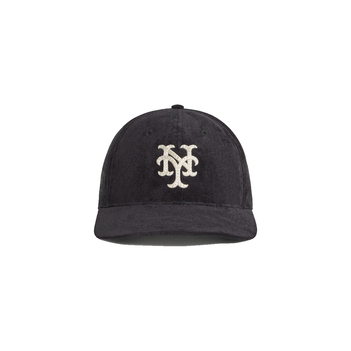 Kith & '47 for the New York Mets Lightweight Sueded Velour Long Bill Cap Black