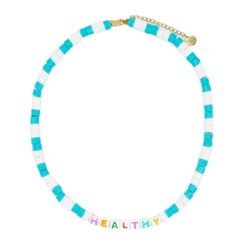 Sporty & Rich Healthy Bead Necklace Pearl