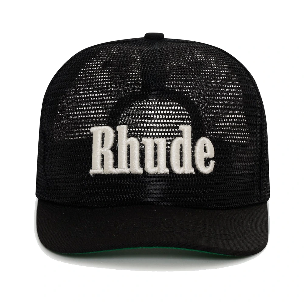 Rhude Logo Mesh Hat Black / White