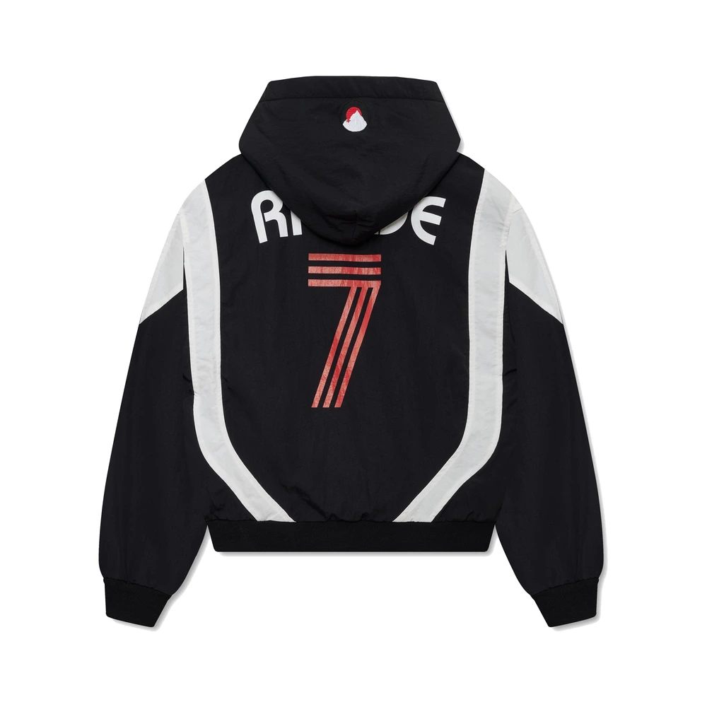 Rhude Lago Soccer Hoodie Vintage Black