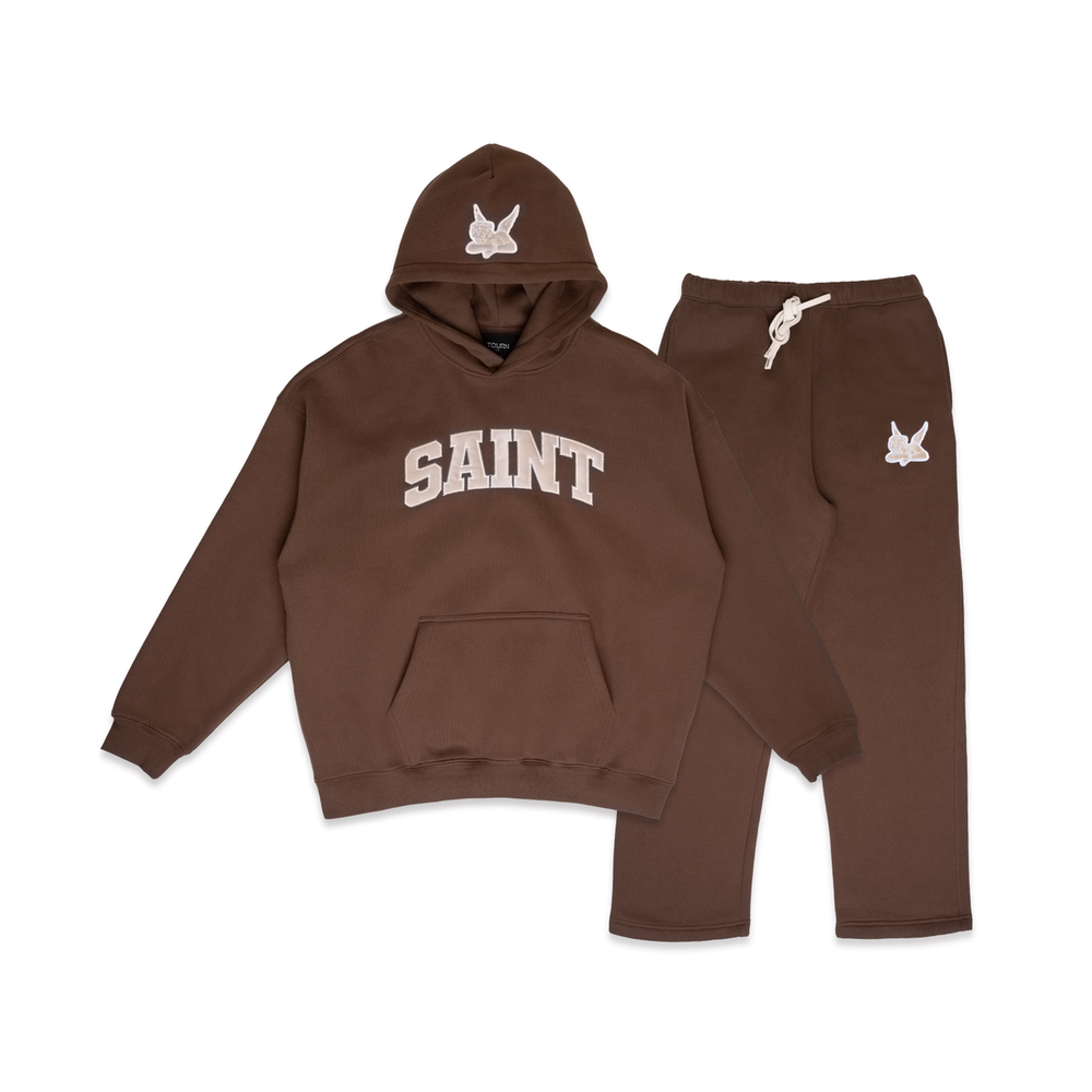 Saint Heavyweight Brushed Set Warm Cocoa