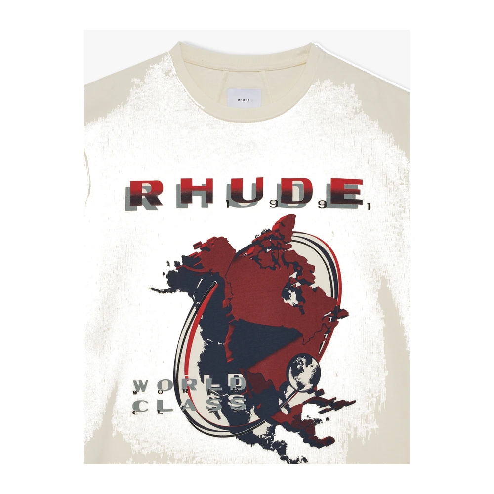Rhude Du Monde 91 Tee Vintage White / Black / Red