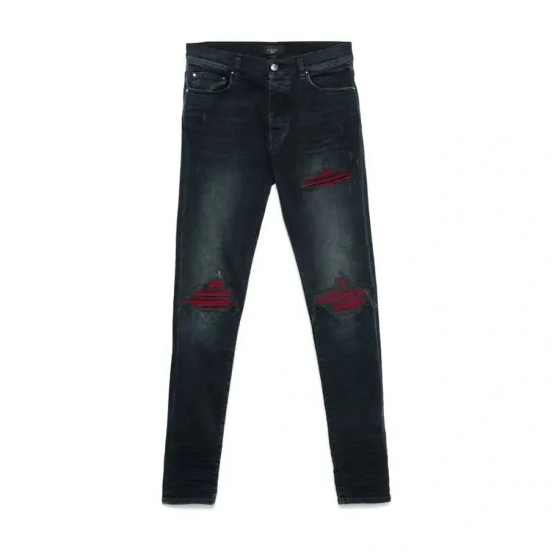Amiri MX1 Ultra Suede Skinny Jeans Black