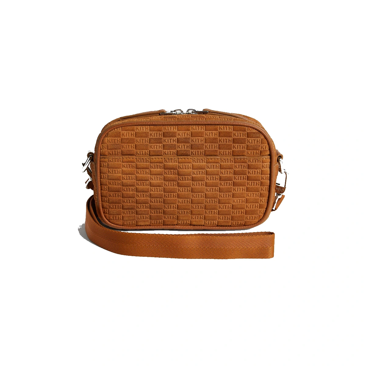Kith Monogram Suede Crosswalk K20 Bag Argil