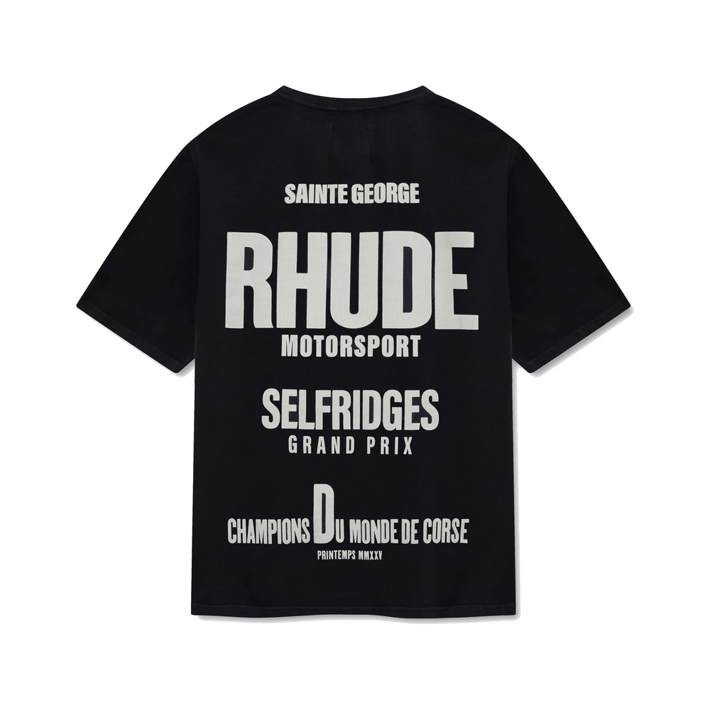 Rhude Grand Prix Tee Vintage Black / Red / White