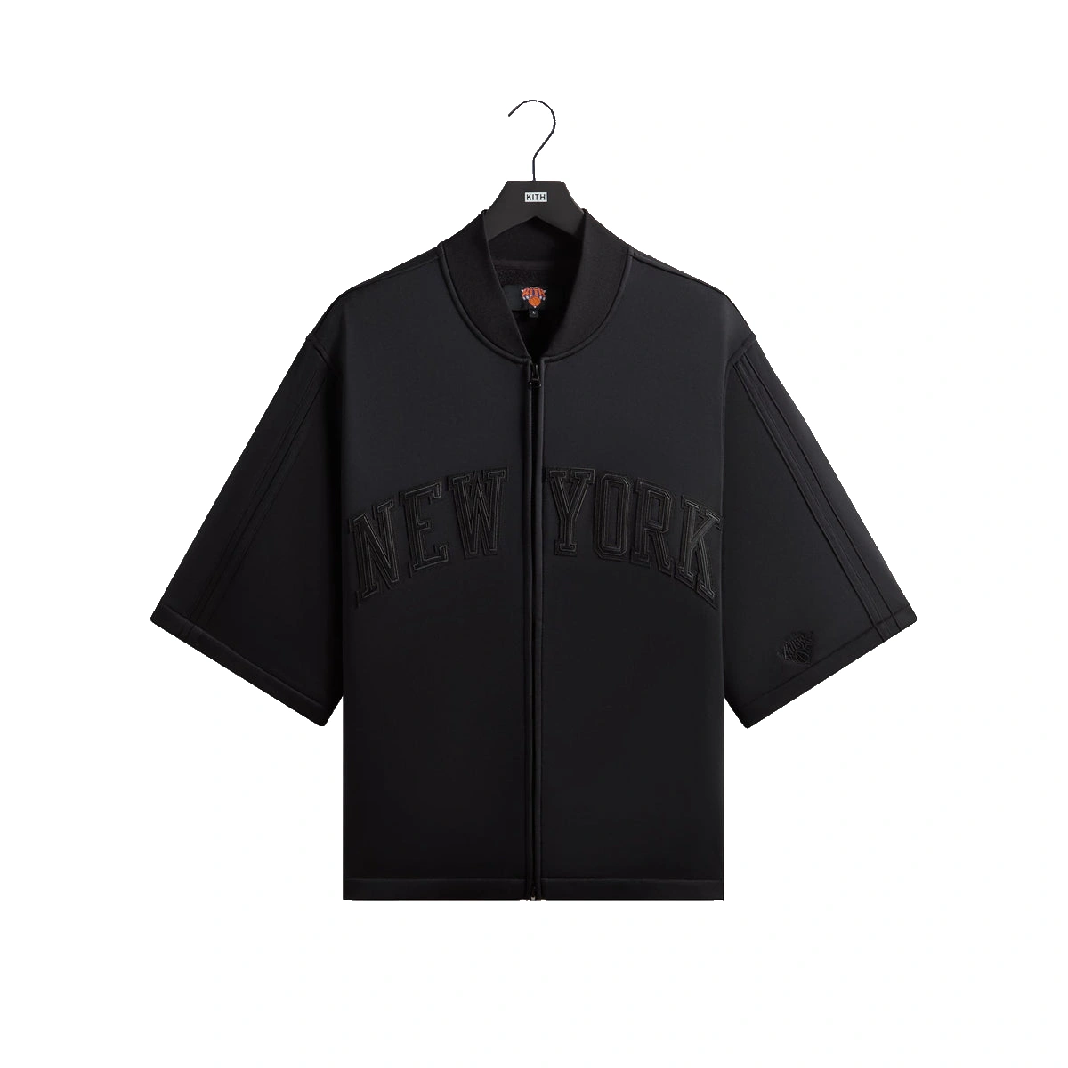 Kith for the New York Knicks Tricot Full Zip Sweater Black