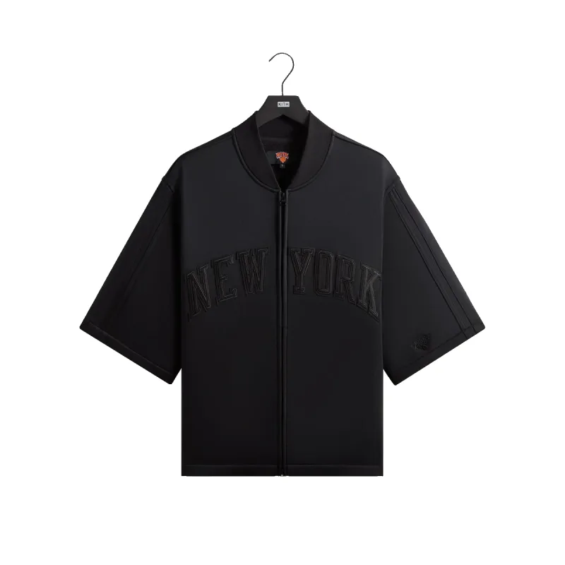 Kith for the New York Knicks Tricot Full Zip Sweater Black