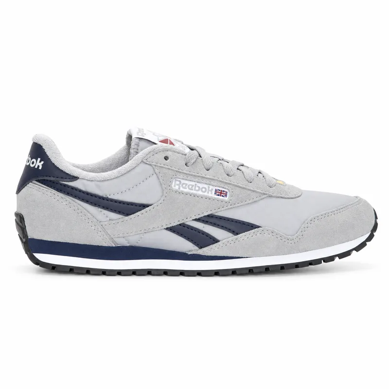 Reebok Classic AZ Grey (Men's) — right-facing side profile on white