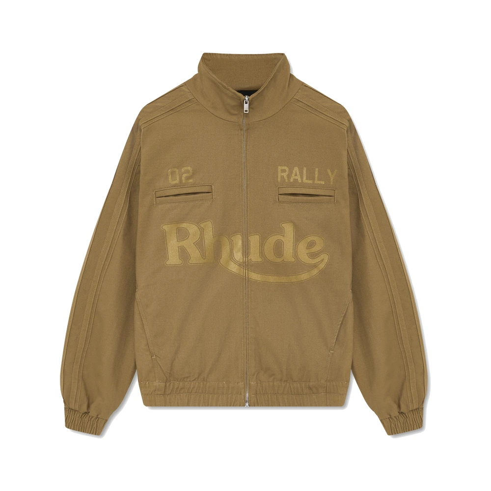 Rhude Rally Track Jacket Tan