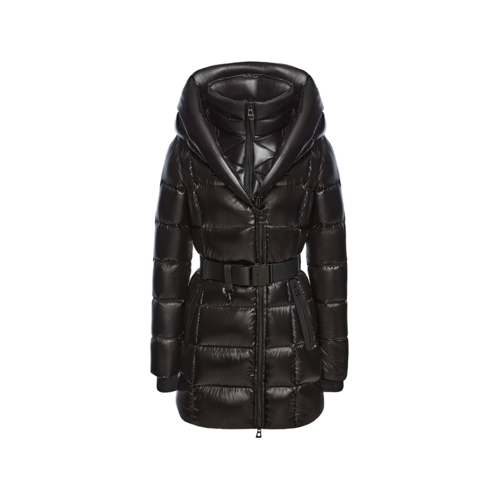 Rudsak Taylor Quilted Shiny Down Puffer Deep Hood Black