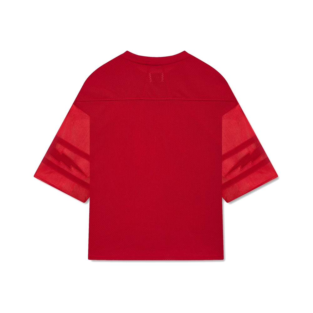 Rhude Lightning Football Jersey Red