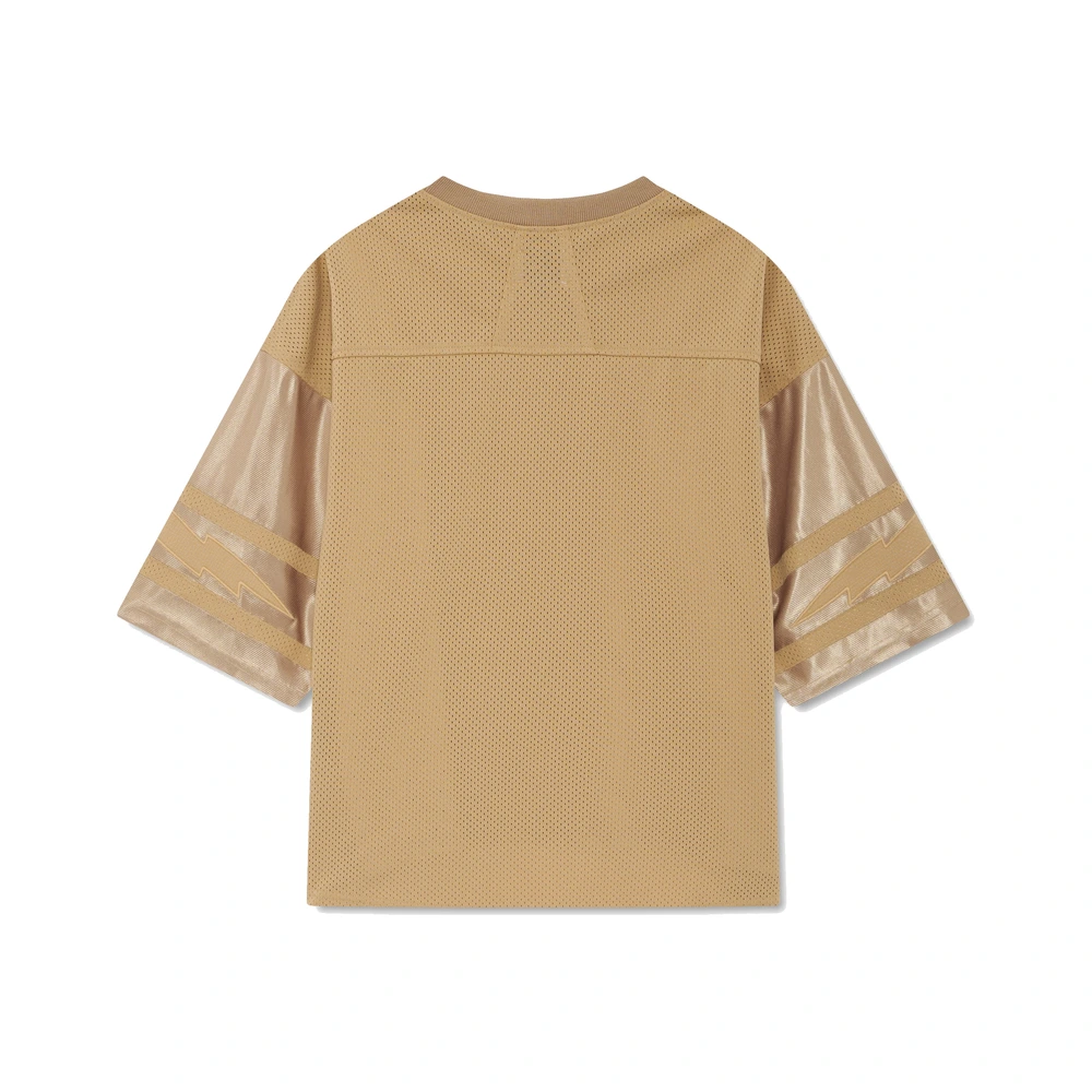 Rhude Lightning Football Jersey Tan / Gold