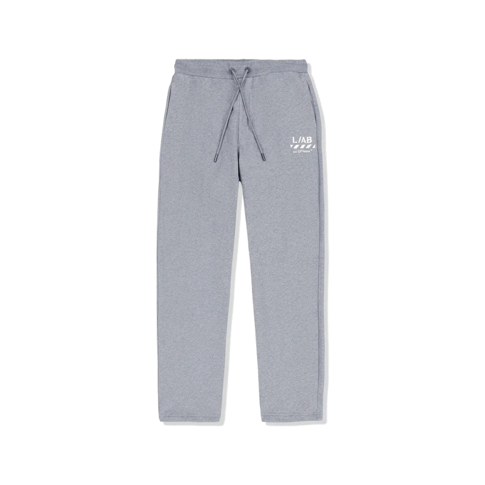 Off-White Diagonal Hem Jogger Pants Heather Grey