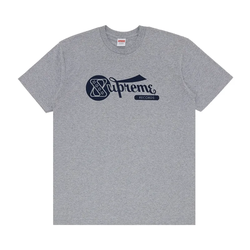 Supreme Records Tee Heather Grey
