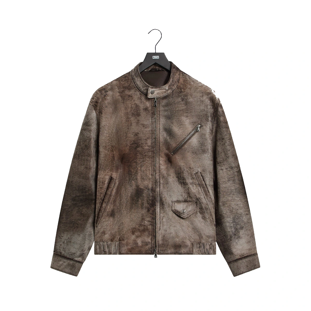 &Kin Pony Hair Cassius Moto Jacket Underground