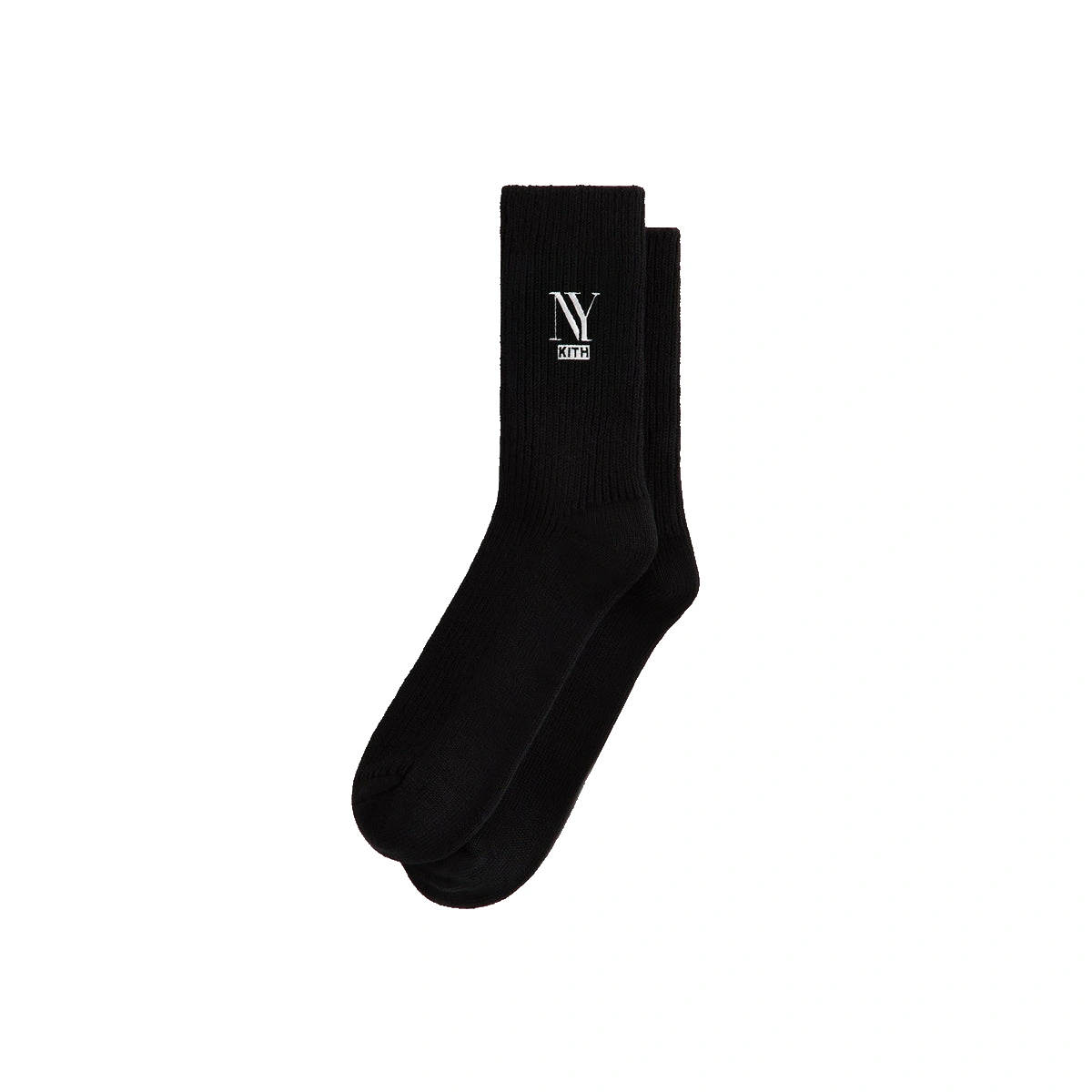 Kith NY Cotton Slouchy Crew Socks Black