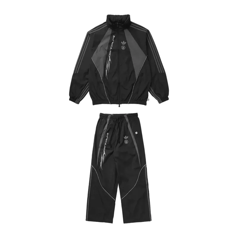 adidas x Hellstar Tracksuit Set Black — jacket and pants