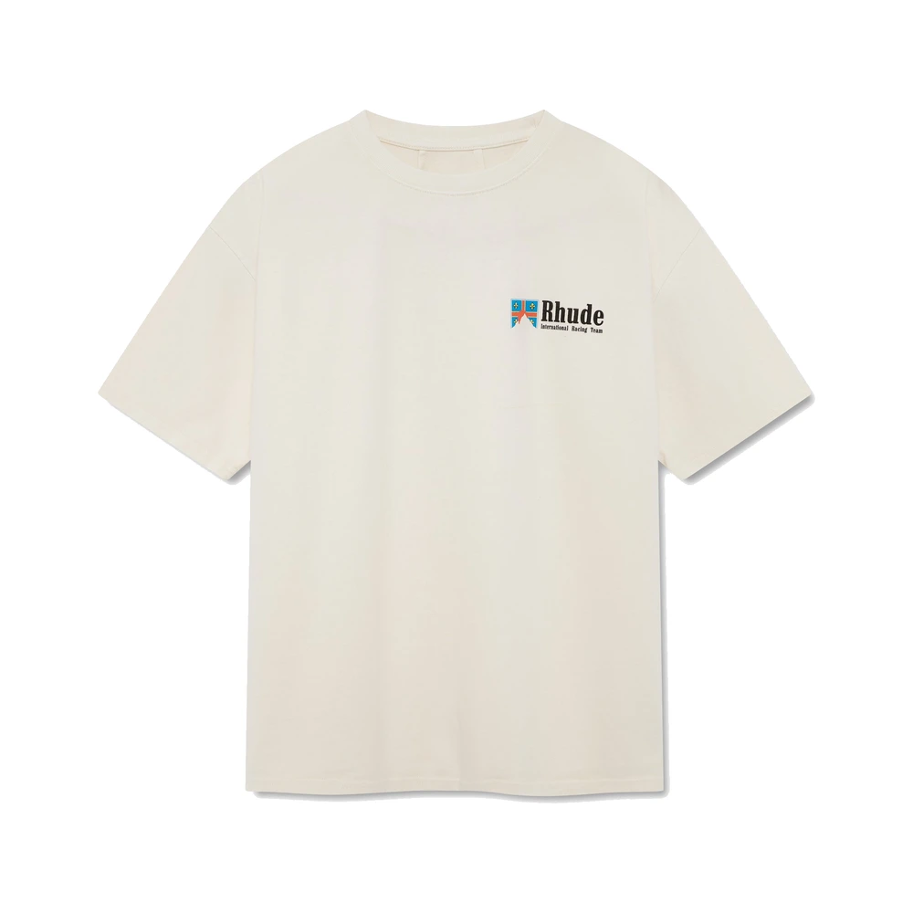 Rhude Clermont-Ferrand Intl Racing Tee Vintage White / Black
