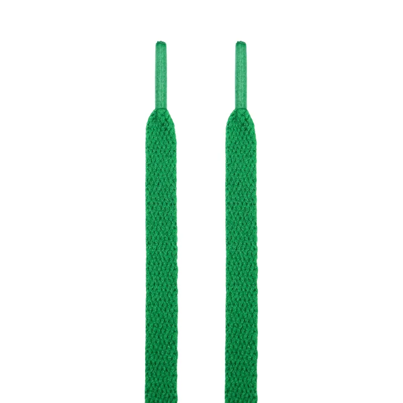 Kulture Klash Forest Green Jordan Flat Shoelaces