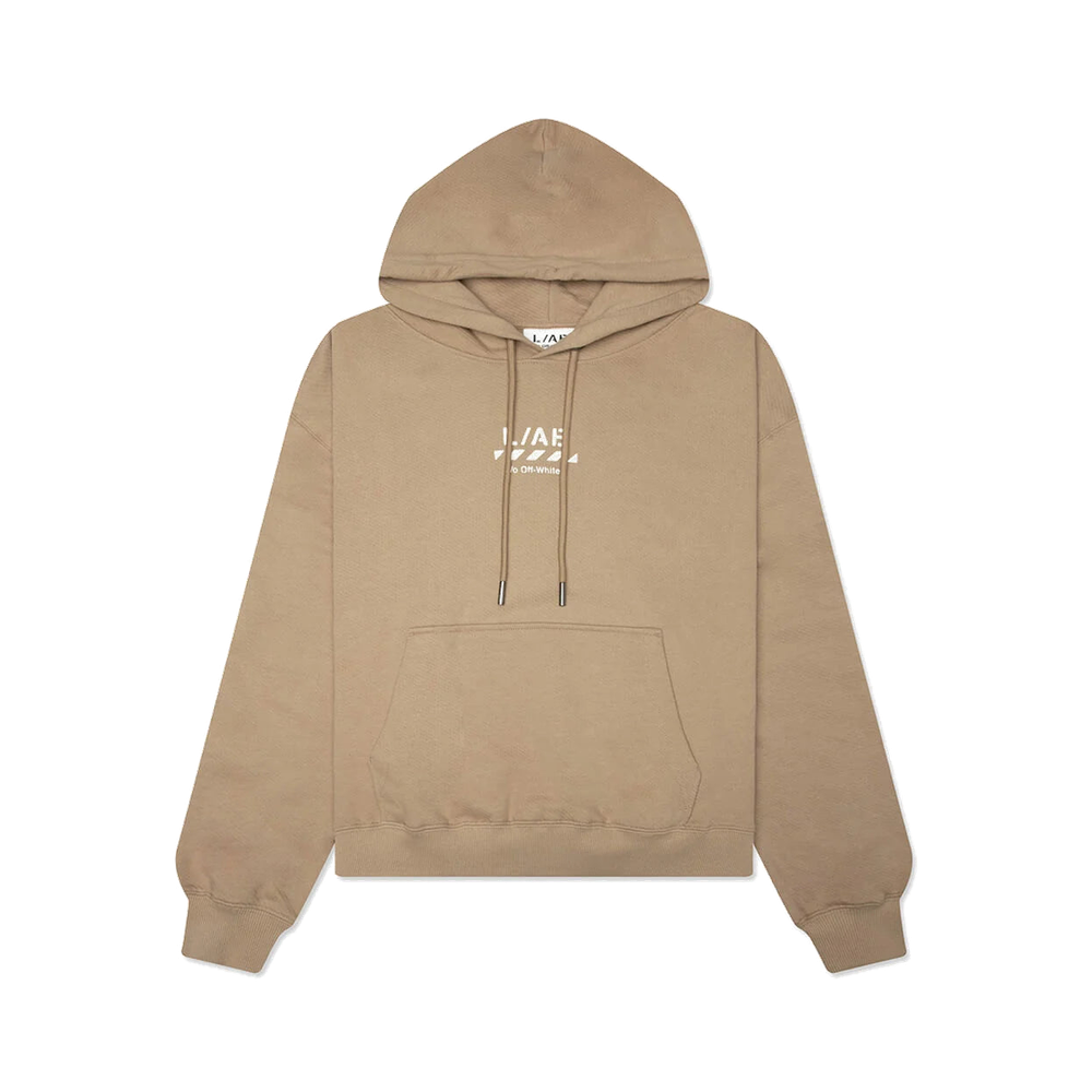 Off-White L/AB Core Diagonal Hoodie Cornstalk