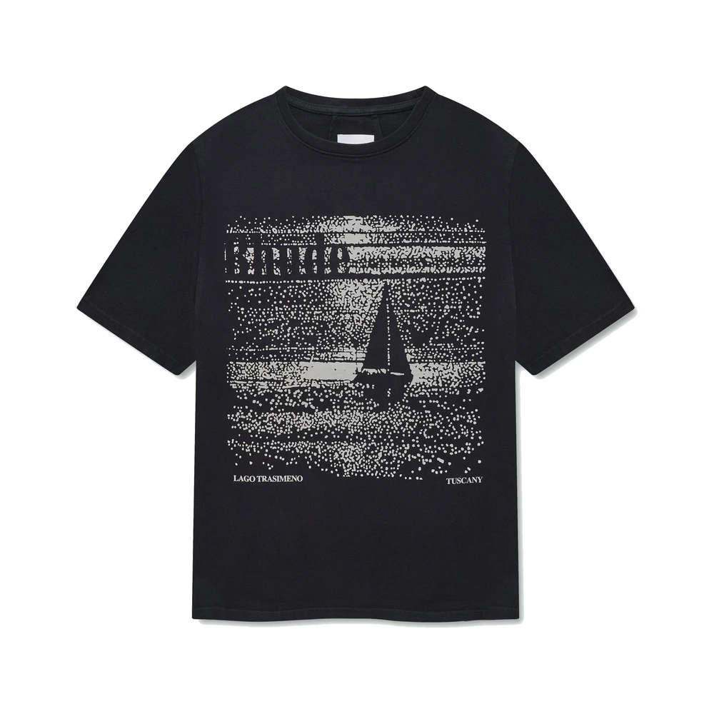 Rhude Lago Trasimeno Tee Vintage Black / White