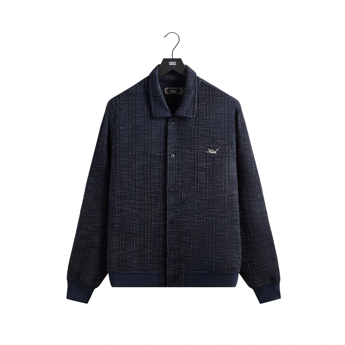 Kith High Twist Tweed Rhys Cardigan Nocturnal