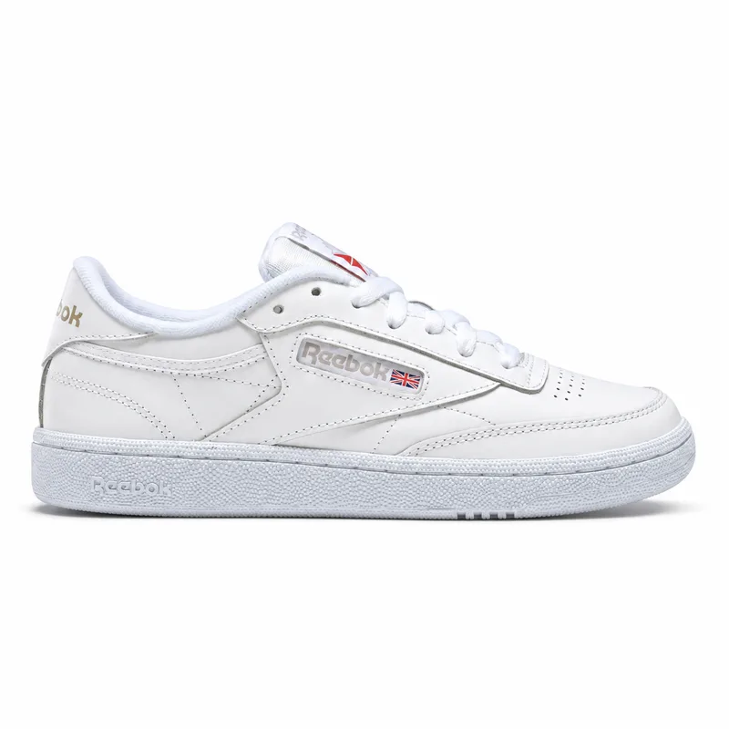 Reebok Club C 85 White (Women's) — right-facing side profile on white