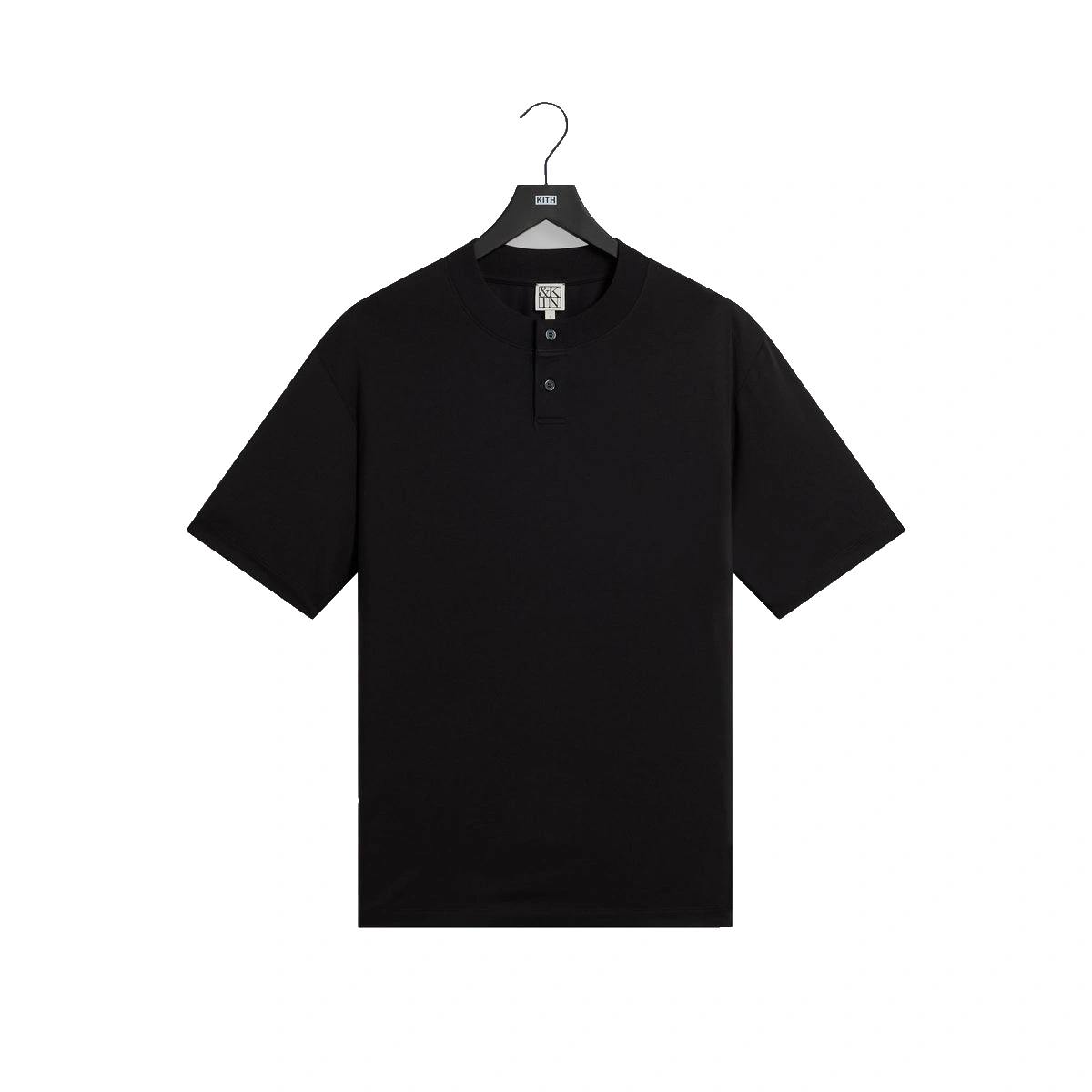 &Kin Albie Henley Tee Black