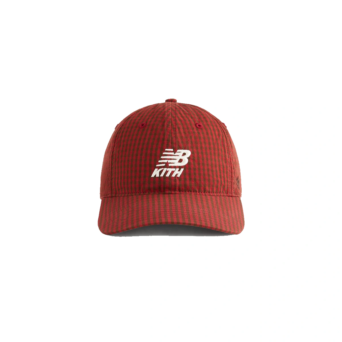 Kith & '47 for New Balance Classic Gingham Poplin Franchise LS Cap Biking Red