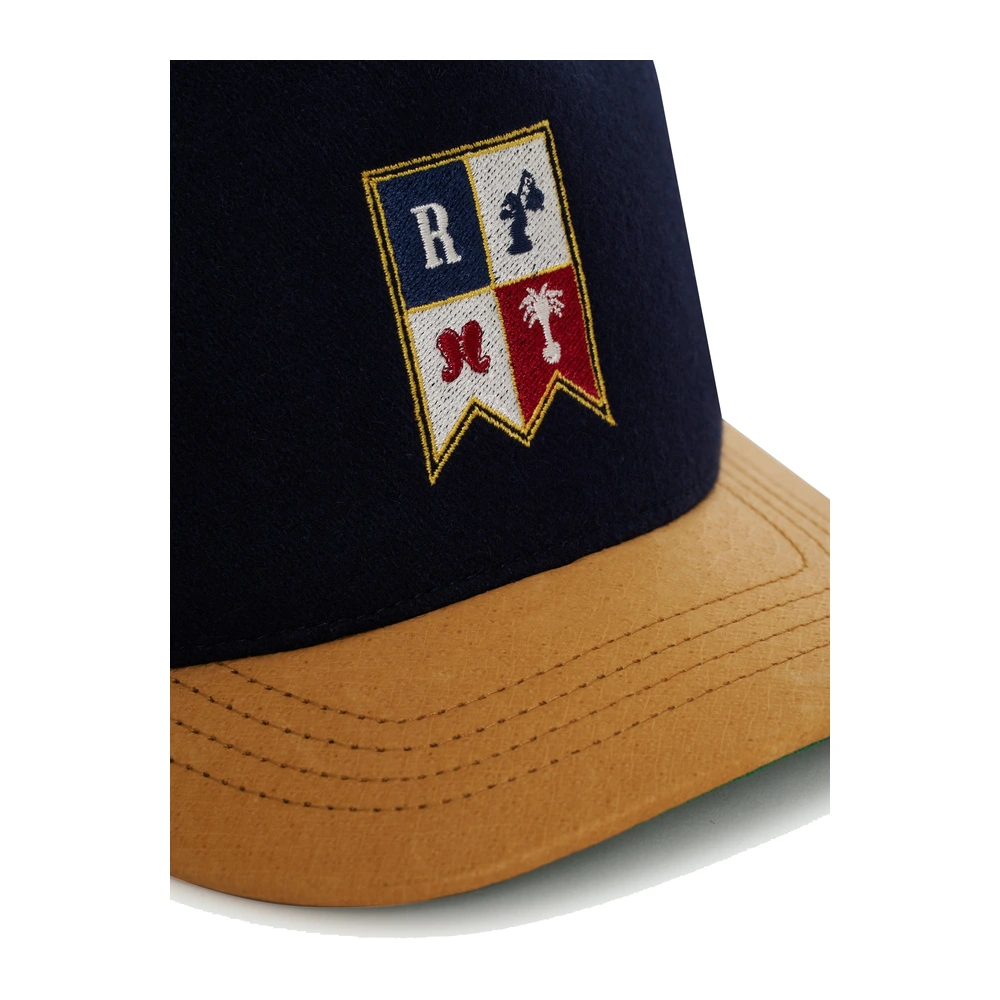 Rhude Harbor Crest Hat Navy / Brown
