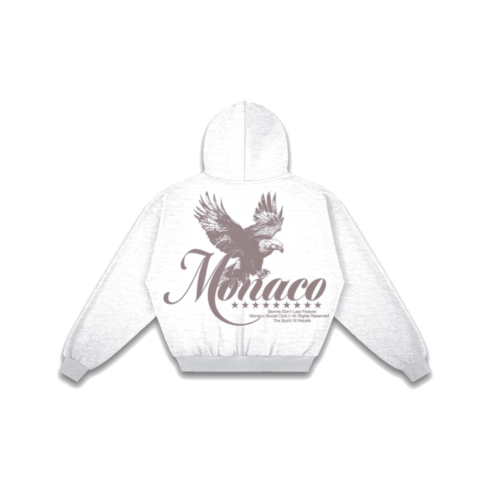 Monaco Social Club Spirit of Rebels Hoodie Heather Grey