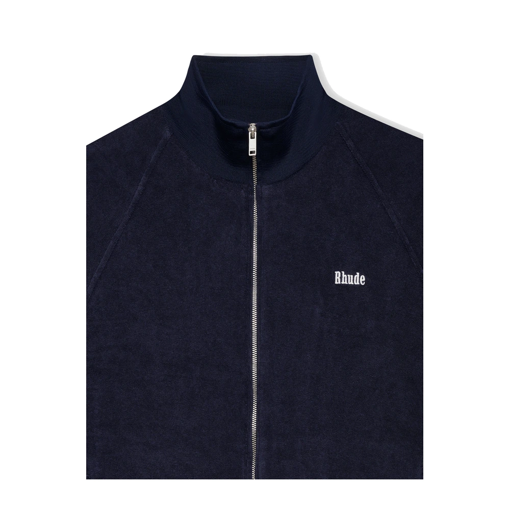 Rhude Hamptons Towel Track Jacket Navy / White
