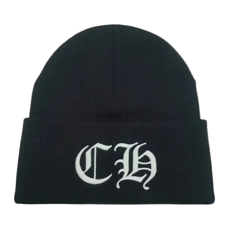 Chrome Hearts CH Logo Beanie Black/White