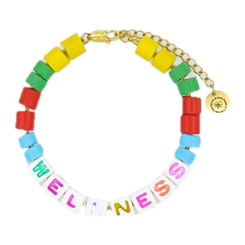 Sporty & Rich Wellness Bead Bracelet Multicolor