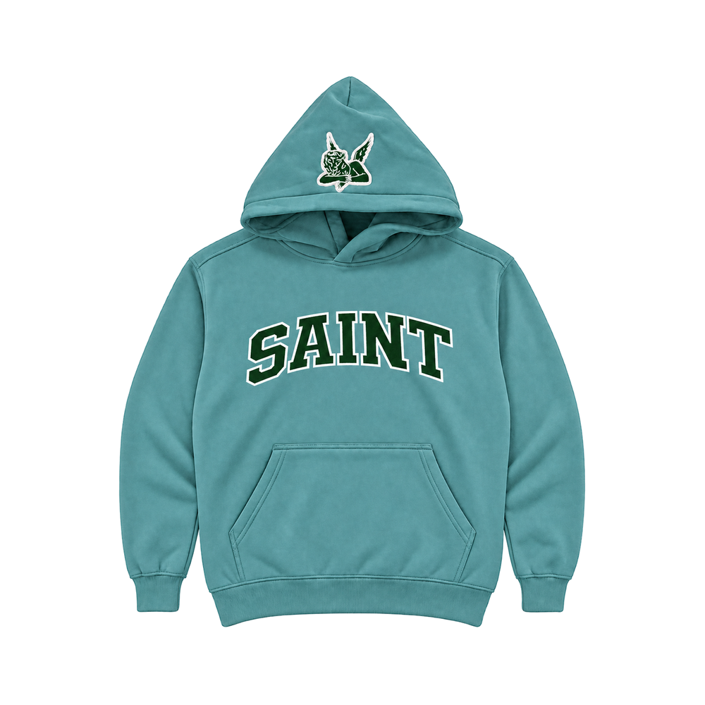 Saint Heavyweight Brushed Hoodie Alpine Mist