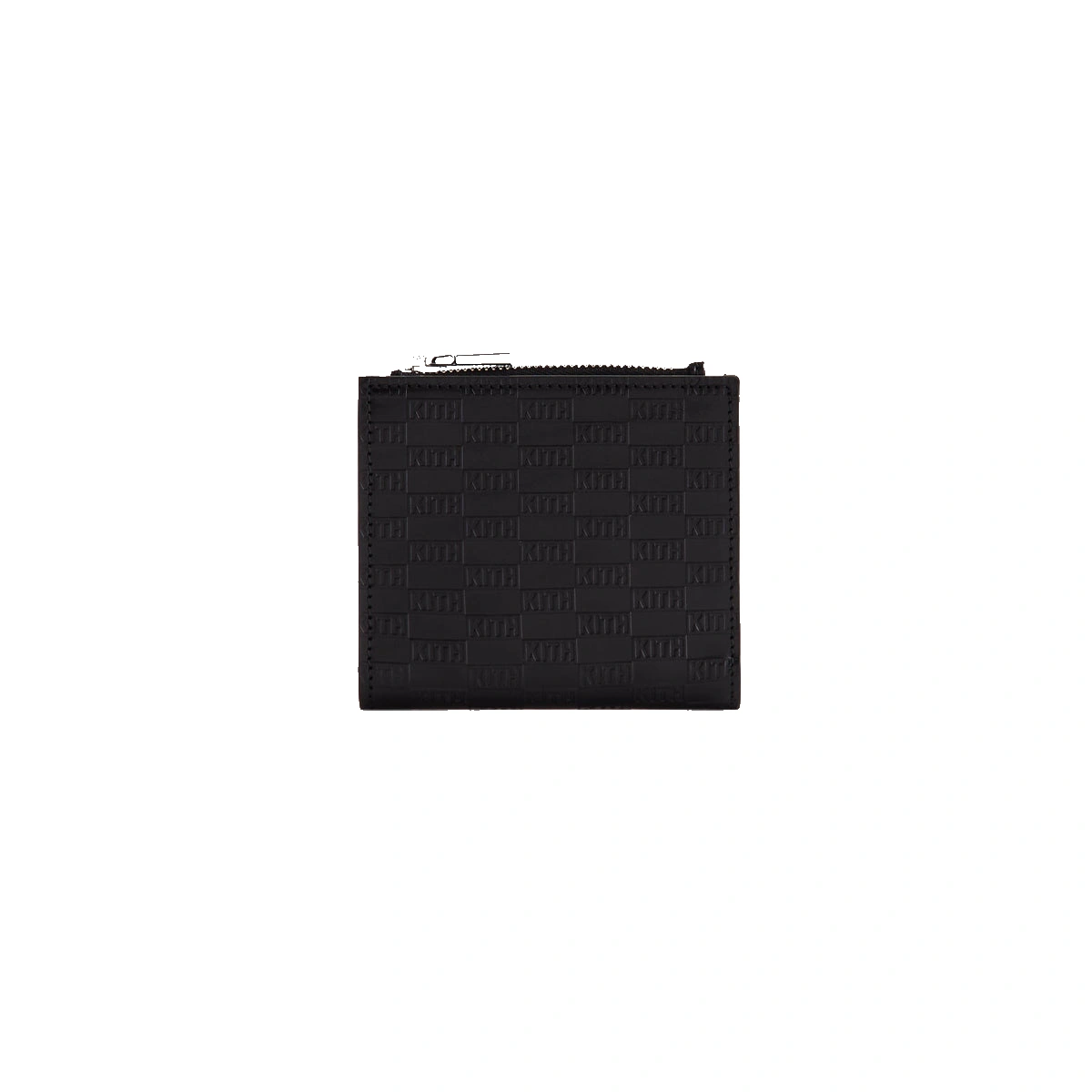 Kith Monogram Leather Snap Wallet Black