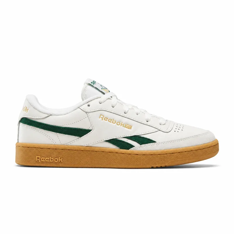 Reebok Club C Revenge Cream Green (Men's) — right-facing side profile on white