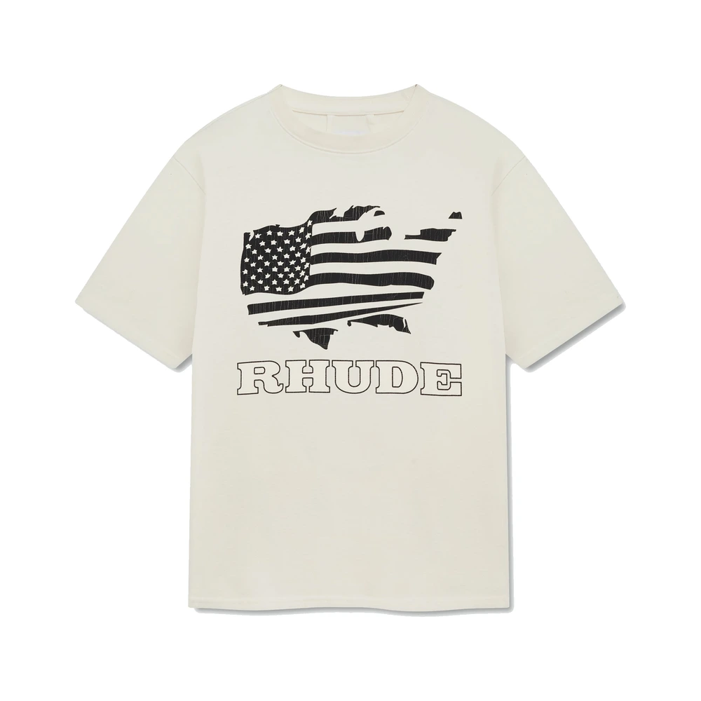 Rhude Banner Tee Vintage White / Black
