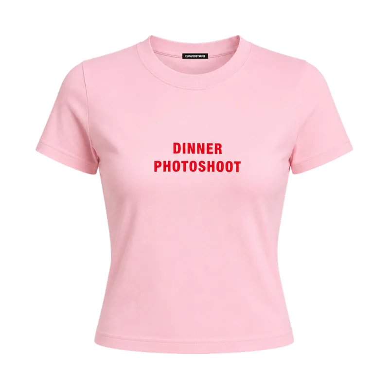 CBM T-shirt court Rose