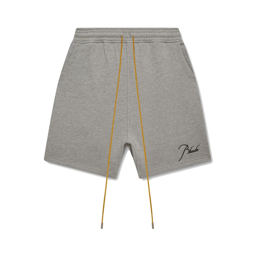Rhude Classique Sweat Shorts Heather Grey / Black (RHPS26SH01103-HGB)