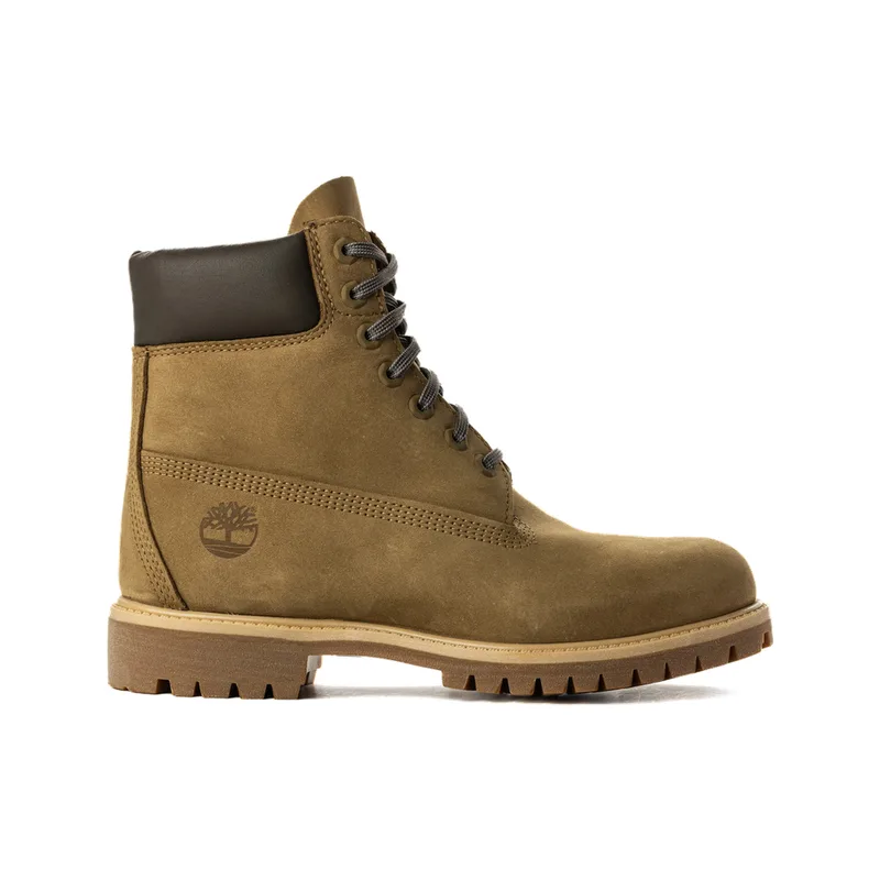 Timberland Premium 6-Inch Lace-Up Waterproof Boot Olive Nubuck