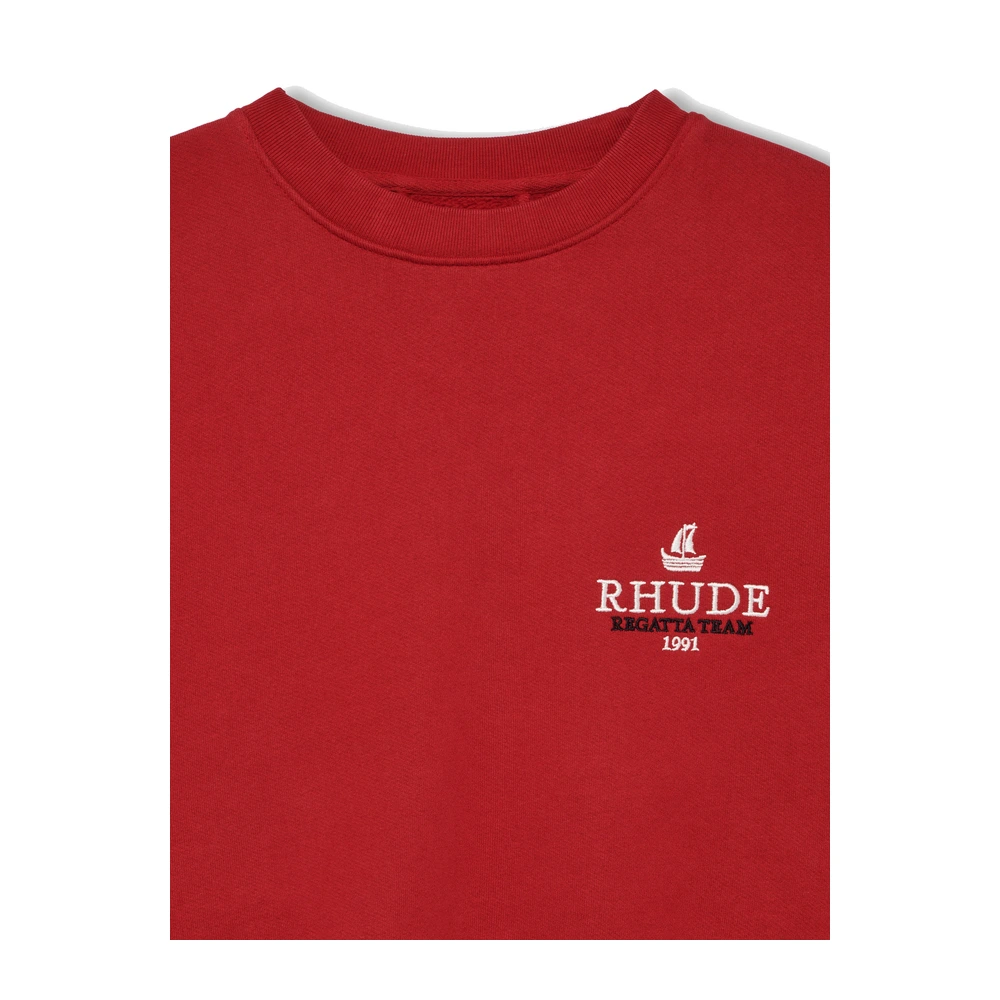 Rhude Mariner Regatta Crewneck Vintage Red / White